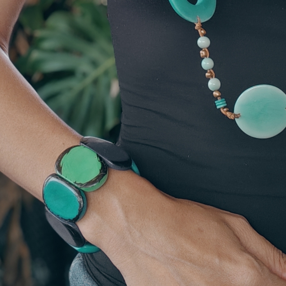 Caribbean Emerald Handmade Bracelet